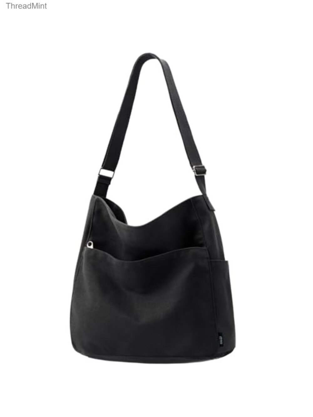 Canvas Tote Bag Zipper Large Crossbody Shoulder Messenger Bag
